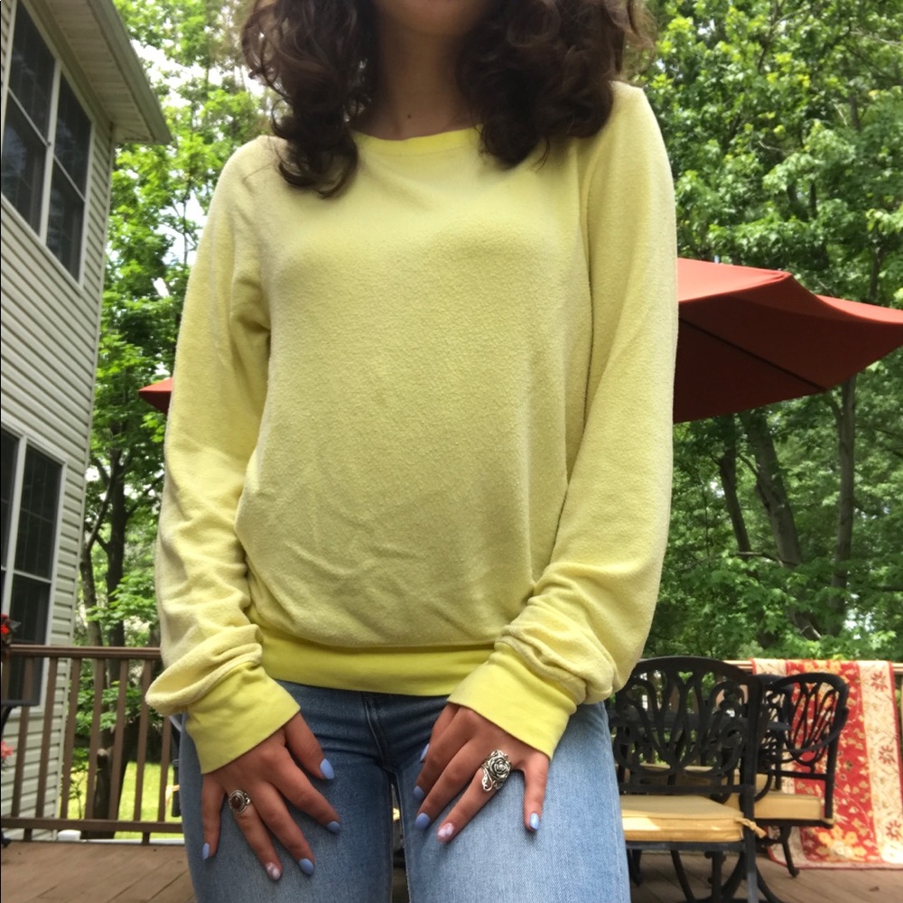 Wildfox Yellow Crewneck
